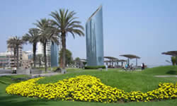 vista parque larco mar miraflores lima peru
